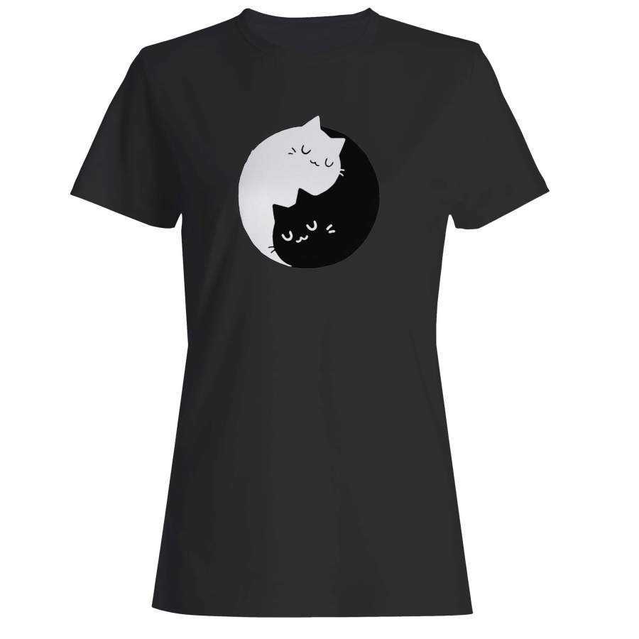 Yin Yang Cats Kittens Woman’s T-Shirt