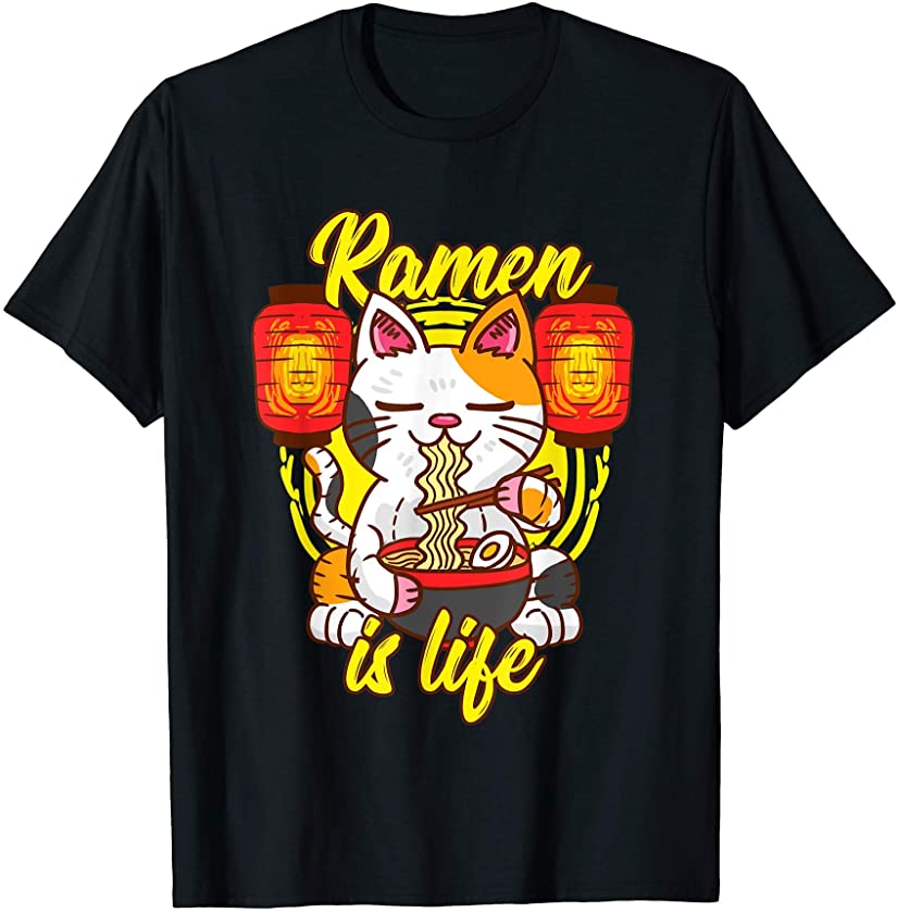 Ramen – Cat Noodles Soup – Restaurant – Kawaii Cat Kitten T-Shirt