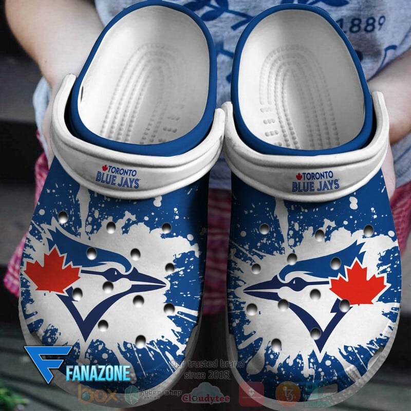 Toronto Blue Jays MLB Sport Crocs Clogs Crocband Shoes Comfortable For Men Women and Kids 2