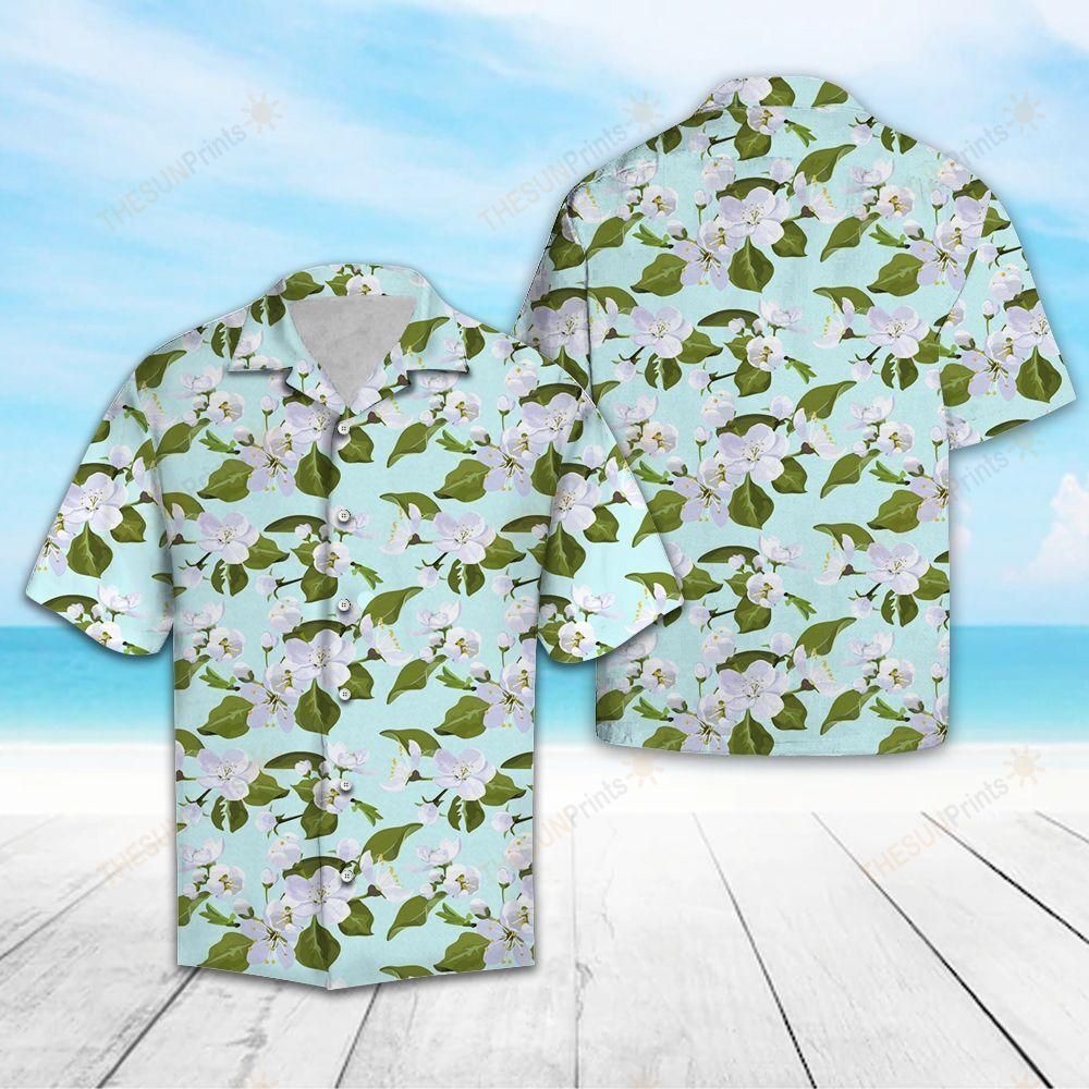 Michigan Apple Blossom Flower Hawaiian Shirt Ha52703