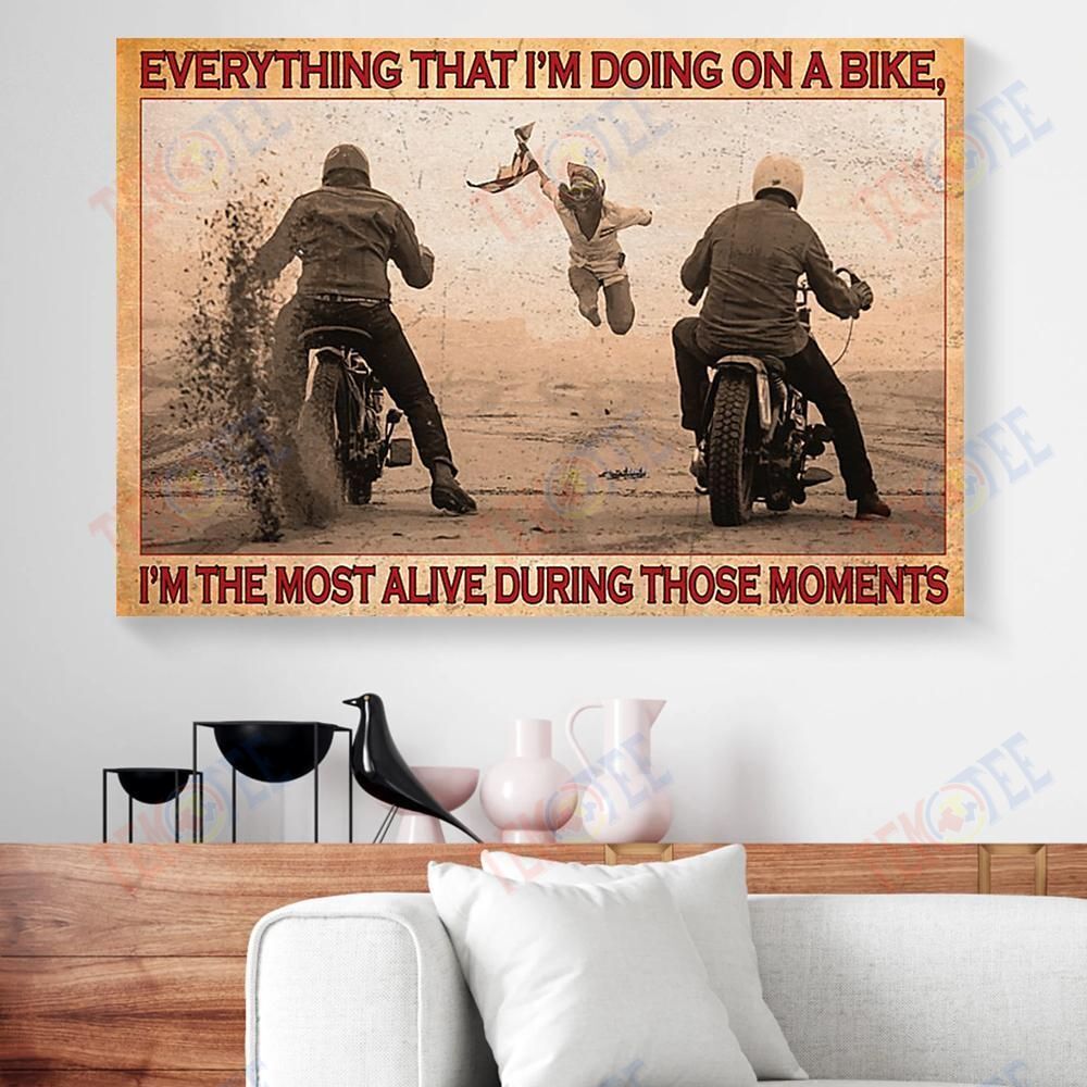 Canvas Prints Everything That Im Doing On A Bike Biker Horizontal Canvas Wall Art Elegant Wall Art Home Decoration