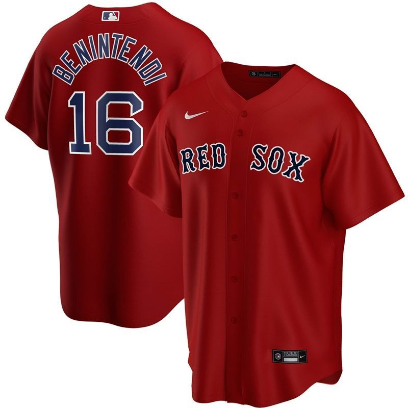 Boston Red Sox Andrew Benintendi #16 2020 MLB Red Jersey