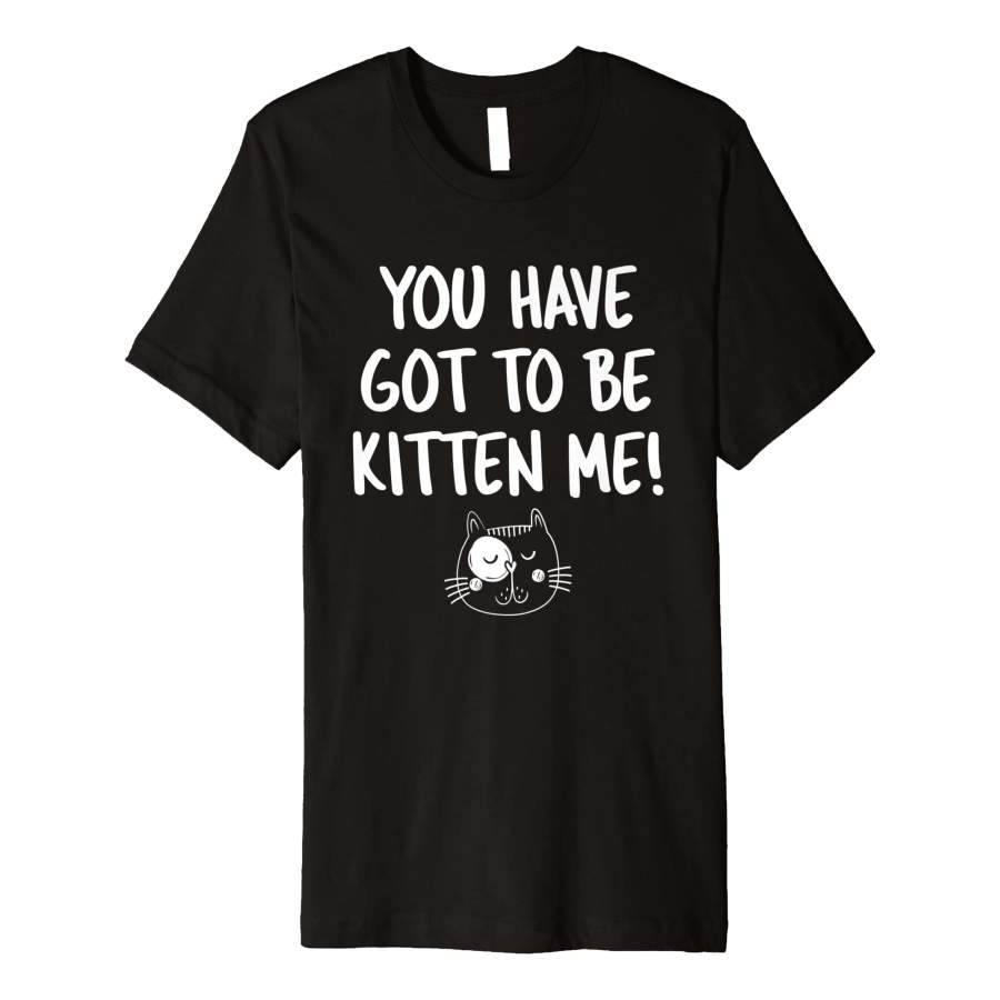 Cool Cat Lover You Have Got To Be Kitten Me Lovers Pun For Men and Women T-Shirt, Quotes T Shirt, Funny t shirt