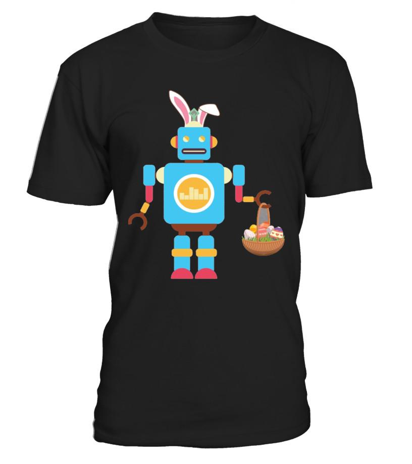 Robot Easter Bunny Funny T-Shirt T Shirts C-Zilcw