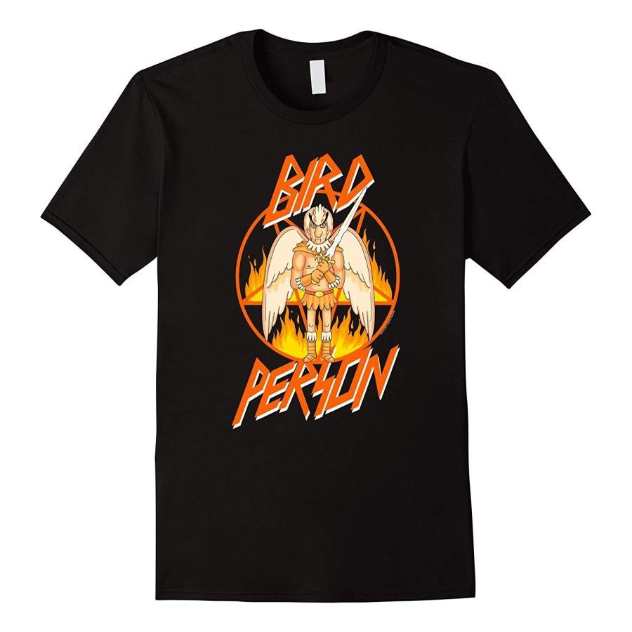 Personalized T-shirt Bird Person Heavy Metal Men’s Fitness Short Sleeve T-shirt