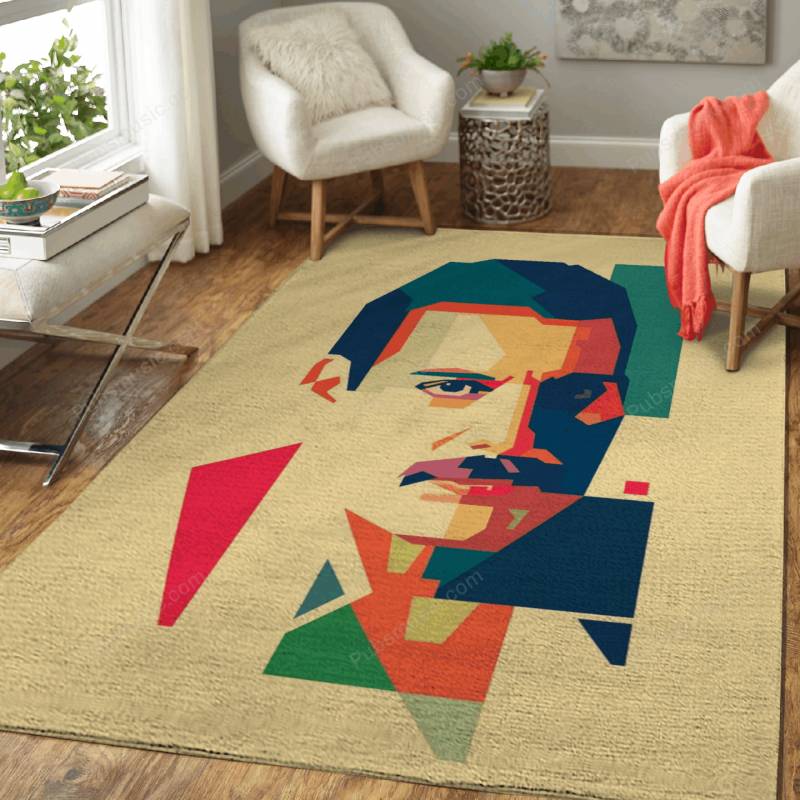 Freddie Mercury – World Famous Figure Area Rug Carpet