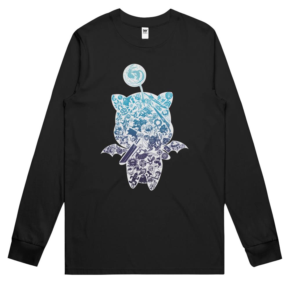 Moogle-Verse (Blue) Long Sleeve T Shirts