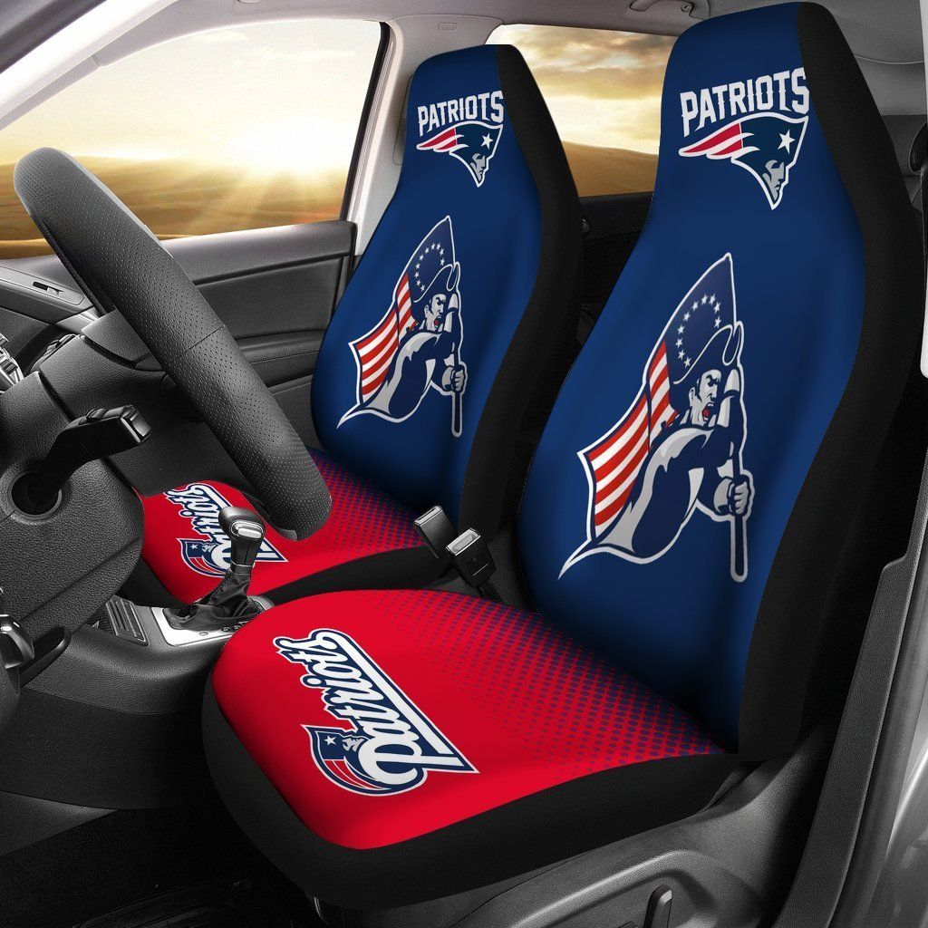 New England Patriots Car Seat Covers (Set Of 2)