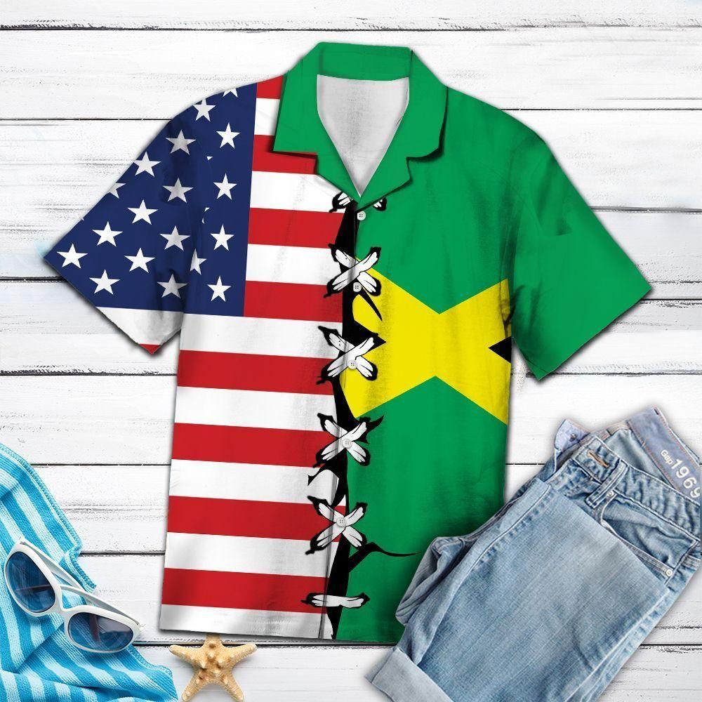 Jamaica Root Aloha Hawaii Shirt Colorful Short Sleeve Summer Beach Casual For Men And Women Ha6001