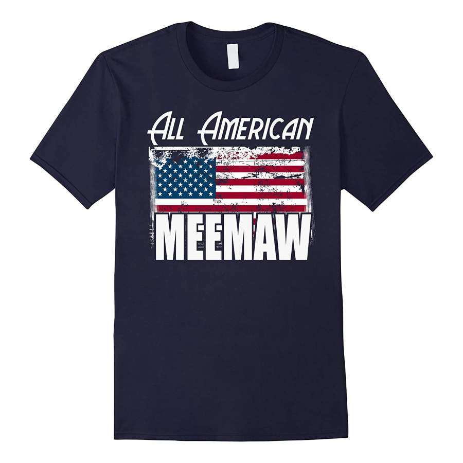 “All American MeeMaw” Flag Mother’s Day 4th of July T Shirt