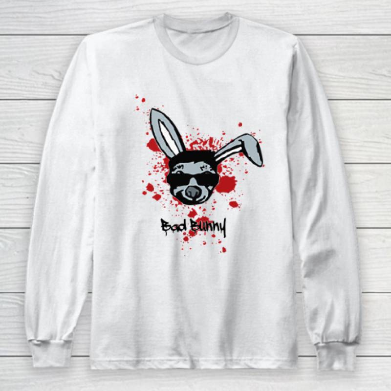 Bad bunny cool bloody rabbit Long Sleeve T-Shirt