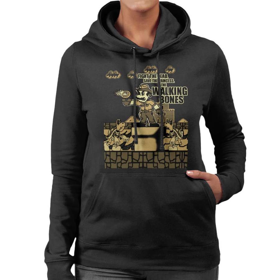 Super Mario Walking Dead Mix Women’s Hooded Sweatshirt