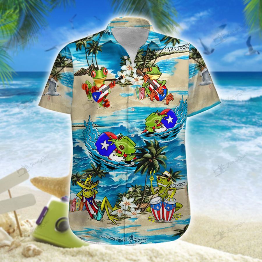 Puerto Rican Coqui Hawaii Men-Women Shirt & Shorts Lit21061003-Lio21061003