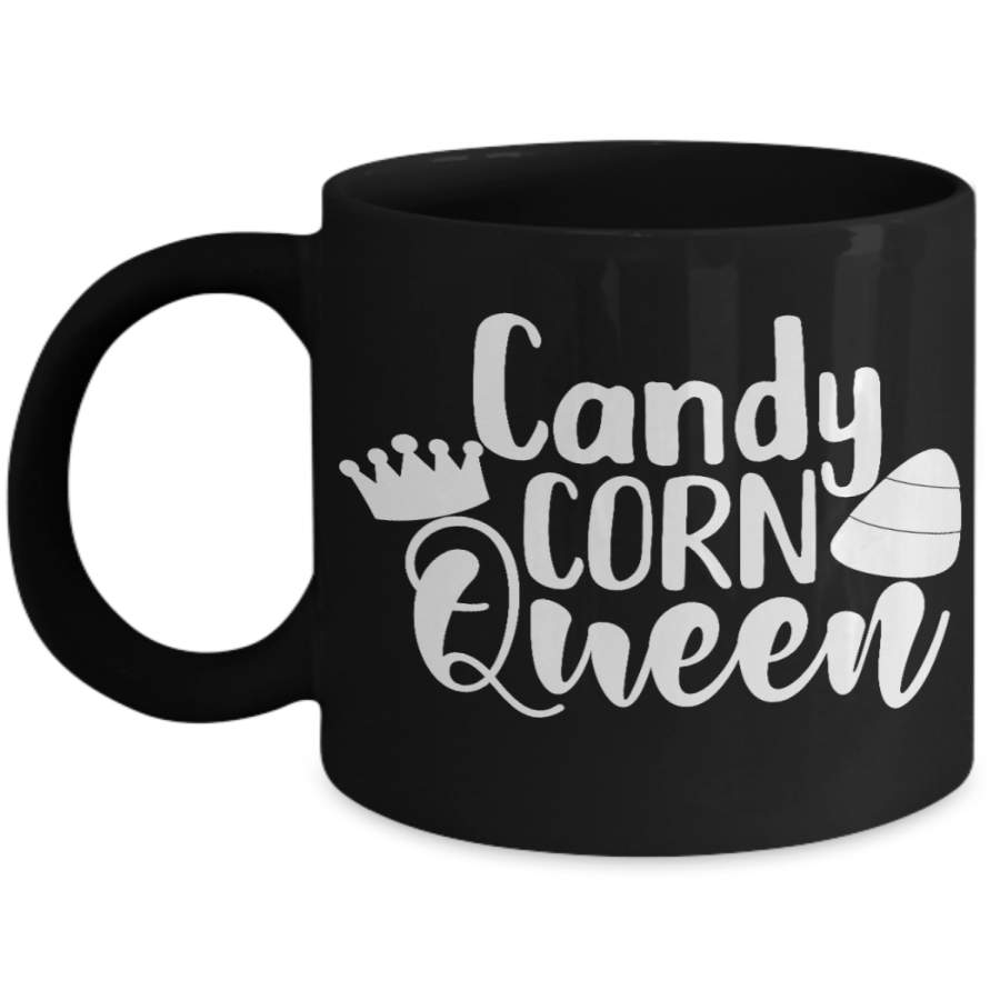 Candy Queen Halloween Gift Idea Black Coffee Mug Glitter Coffee Cup 11/15 Oz For Man Woman