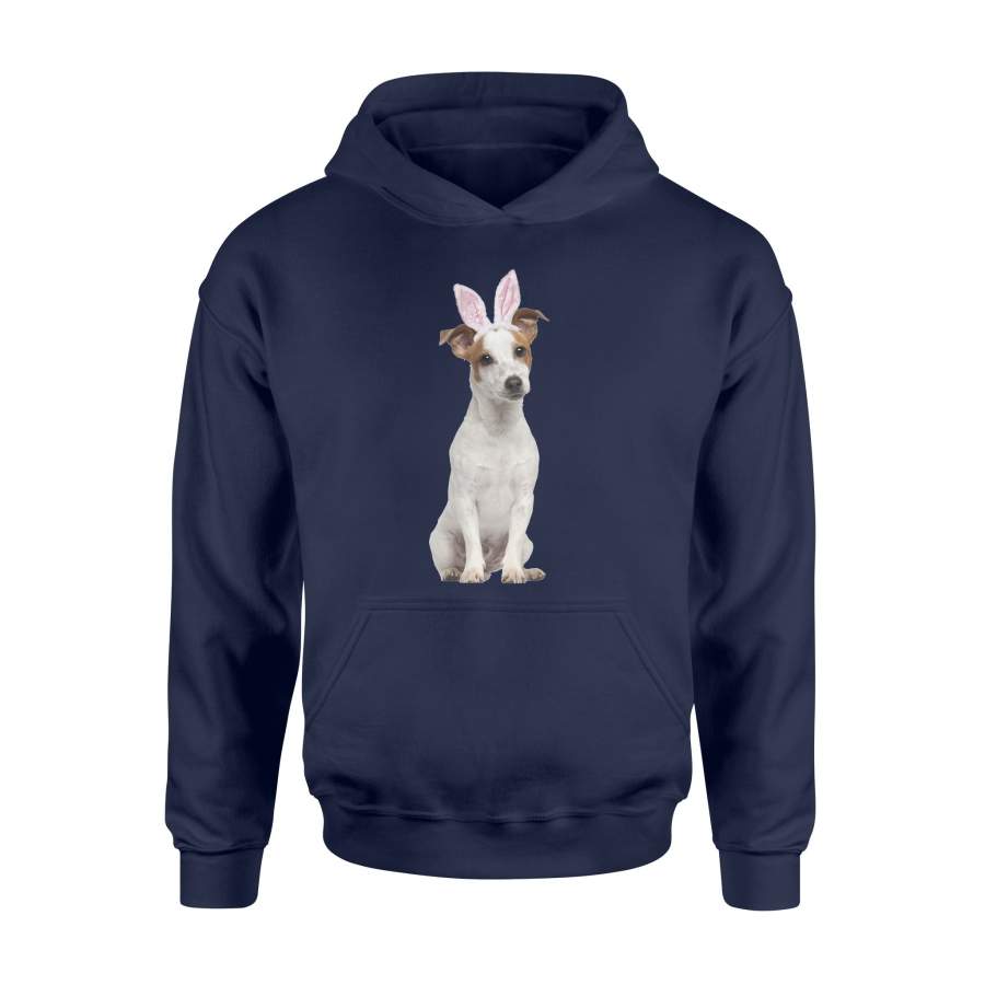 Jack Russell Wearing Easter Bunny Ears Dog Hoodie