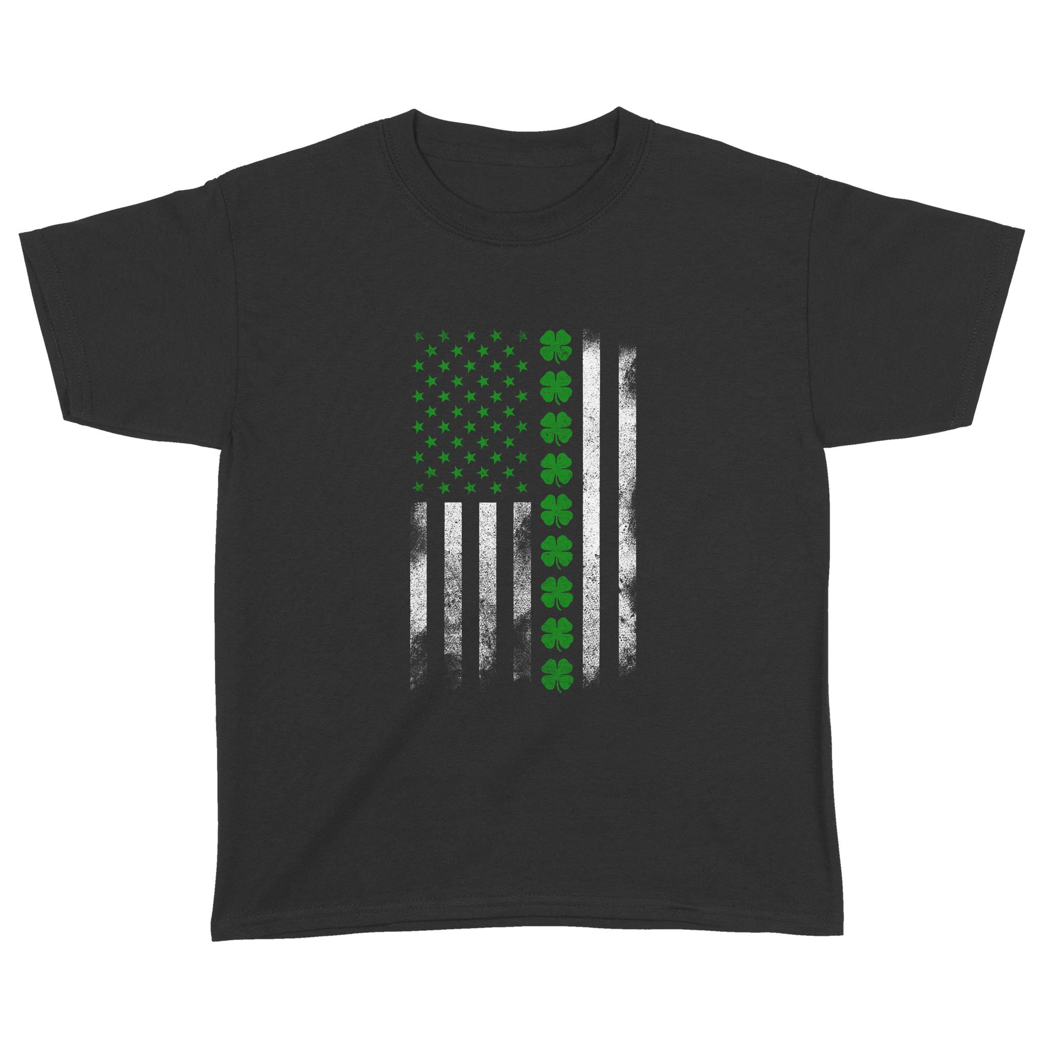 St Patrick’s Day IRISH AMERICAN FLAG T-SHIRT – Standard Youth T-shirt