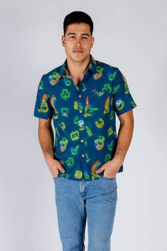 Hawaii Aloha Shirts St Day Feeling Luckys Ha26033