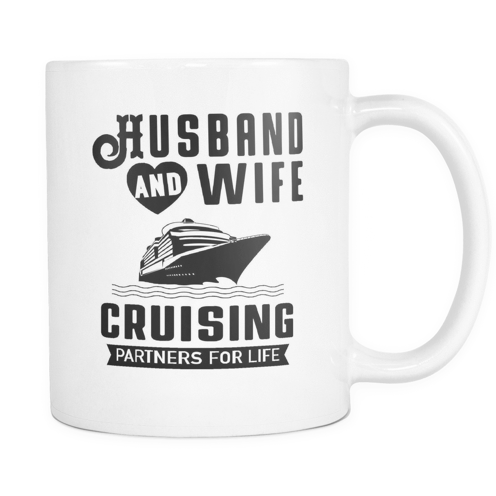 Mug Cup Husband And Wife Cruising| Adventurers Gift | Camping Mug Gift | Travel Mug | Campfire Mug | Outdoor Campers