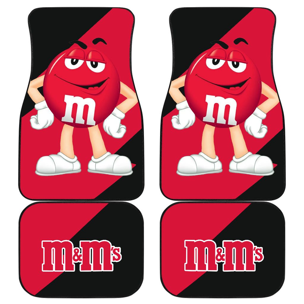 M&M’S Candy Ice Cream Cones Chocolate Red Car Floor Mats Funny Gift Idea