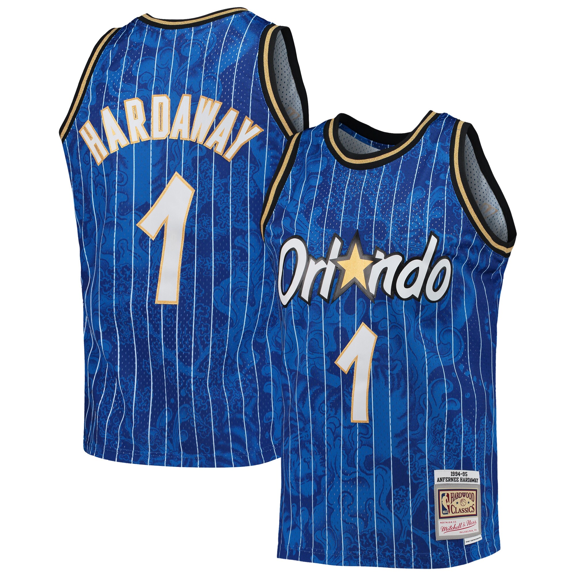 Penny Hardaway Orlando Magic Mitchell & Ness Hardwood Classics 1994/95 Lunar New Year Swingman Jersey – Blue