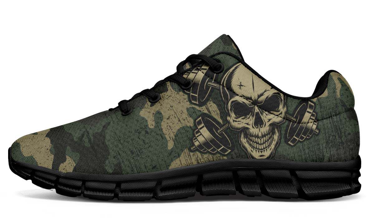 Camo Weights Lift Like A Boss Breathable Sneakers Custom Shoes V41