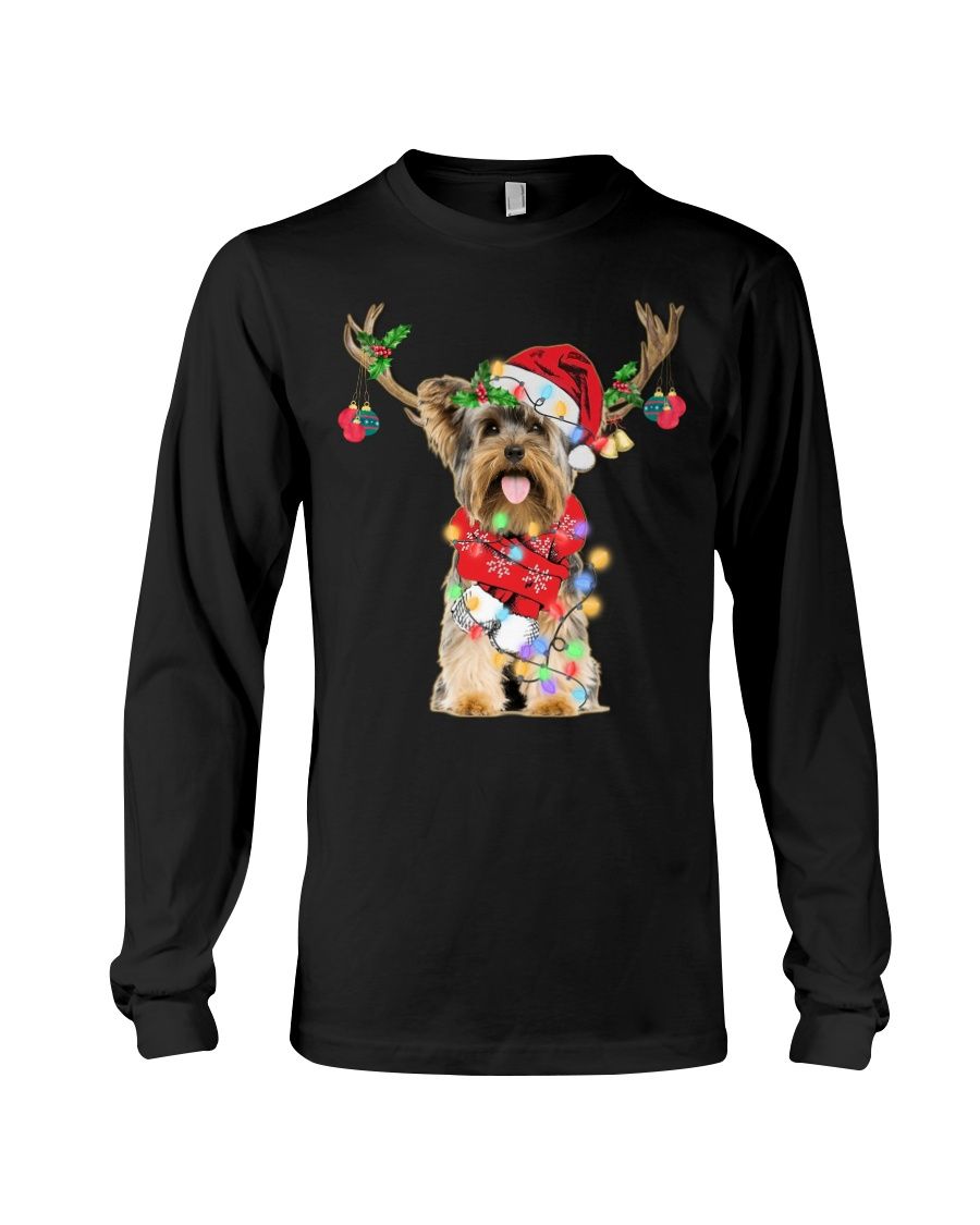 Reindeer – Yorkshire Terrier Long Sleeve Tee