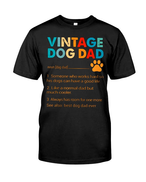 Vintage Best Dog Dad Definition Classic T-shirt