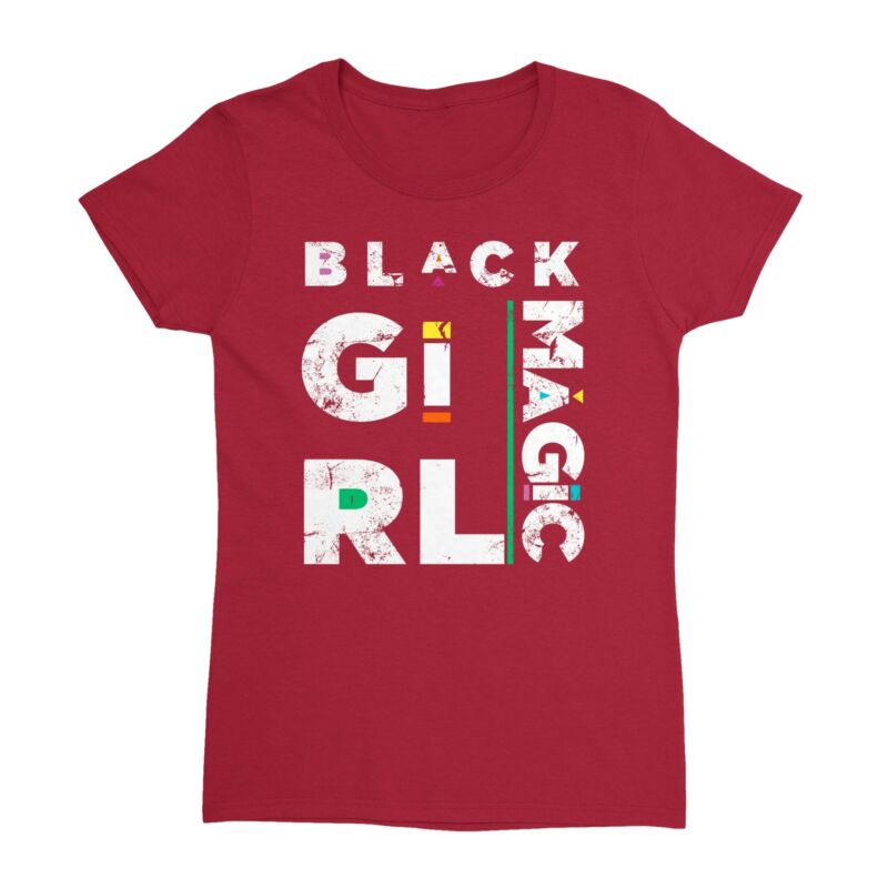 Afro Black Girl Magic Pride African American Woman Gift Ladies Crewneck – Women’s T-shirt