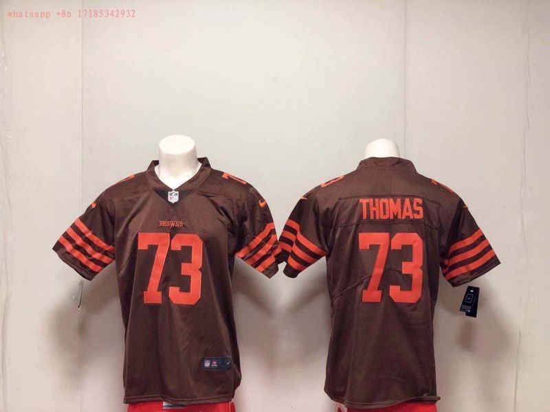 Cleveland Browns Joe Thomas #73 NFL 2020 Brown Jersey Jersey