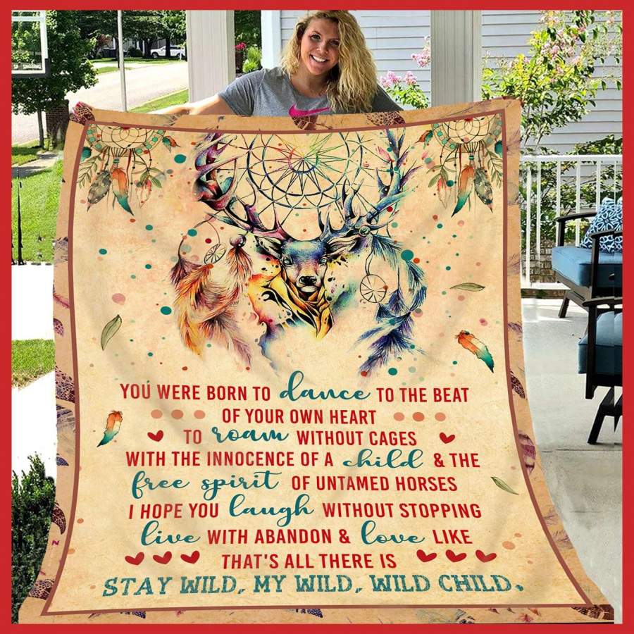 Blanket Giving Deer Lover You Were Born To Dance To The Beat