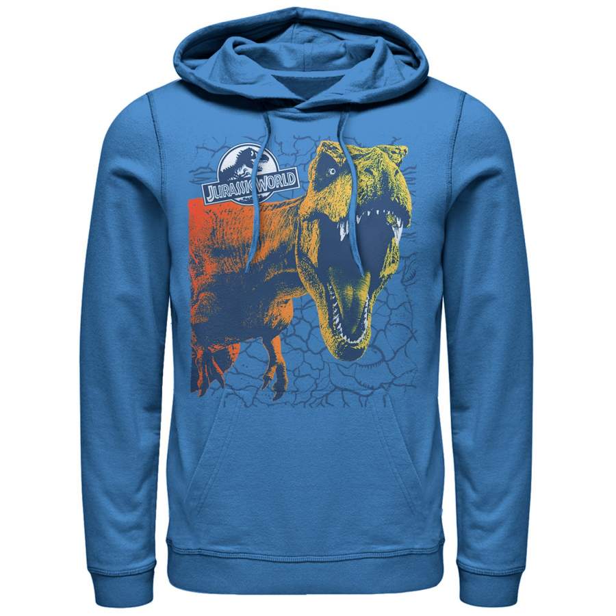 Jurassic World: Fallen Kingdom Men’s Sharp Teeth Crack Lightweight Hoodie