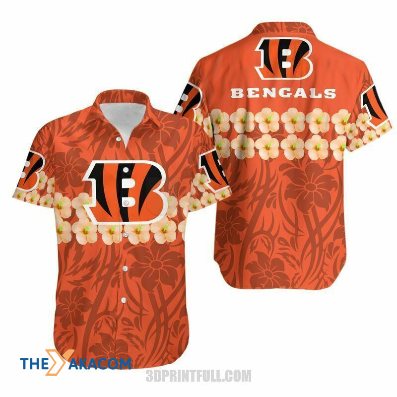 Cincinnati Bengals Hibiscus Gift Short Sleeve Hawaii Shirt Ha42480