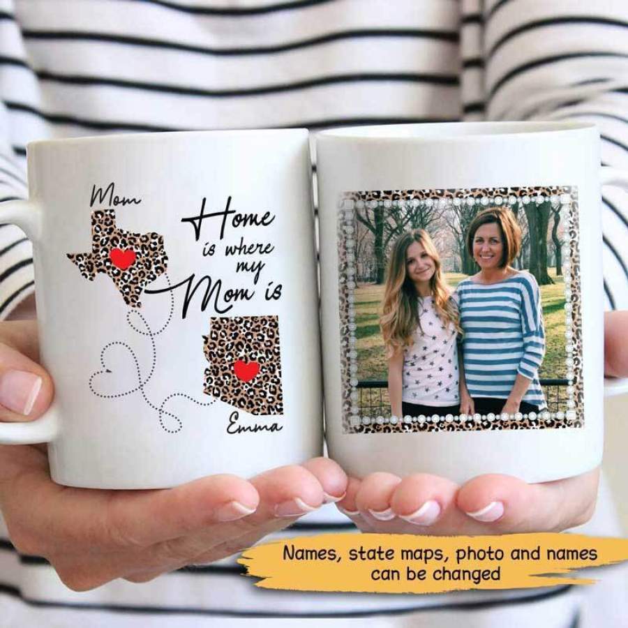 Home Is Where My Mom Is – Personalized Photo Mug