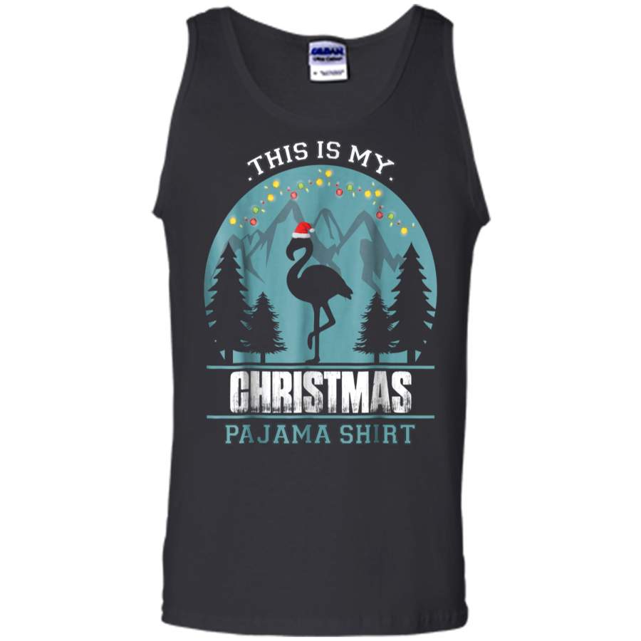 This is my Christmas Pajama  Flamigo Animal  Tank Top