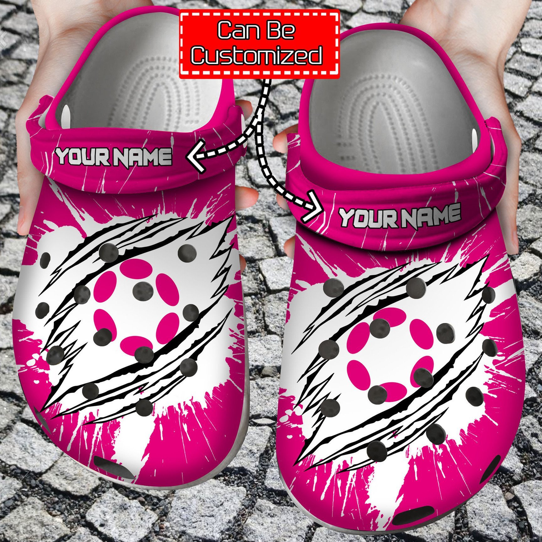 Personalized Dot Coin Ripped Through Crocs Clog Shoes Crypto Crocs