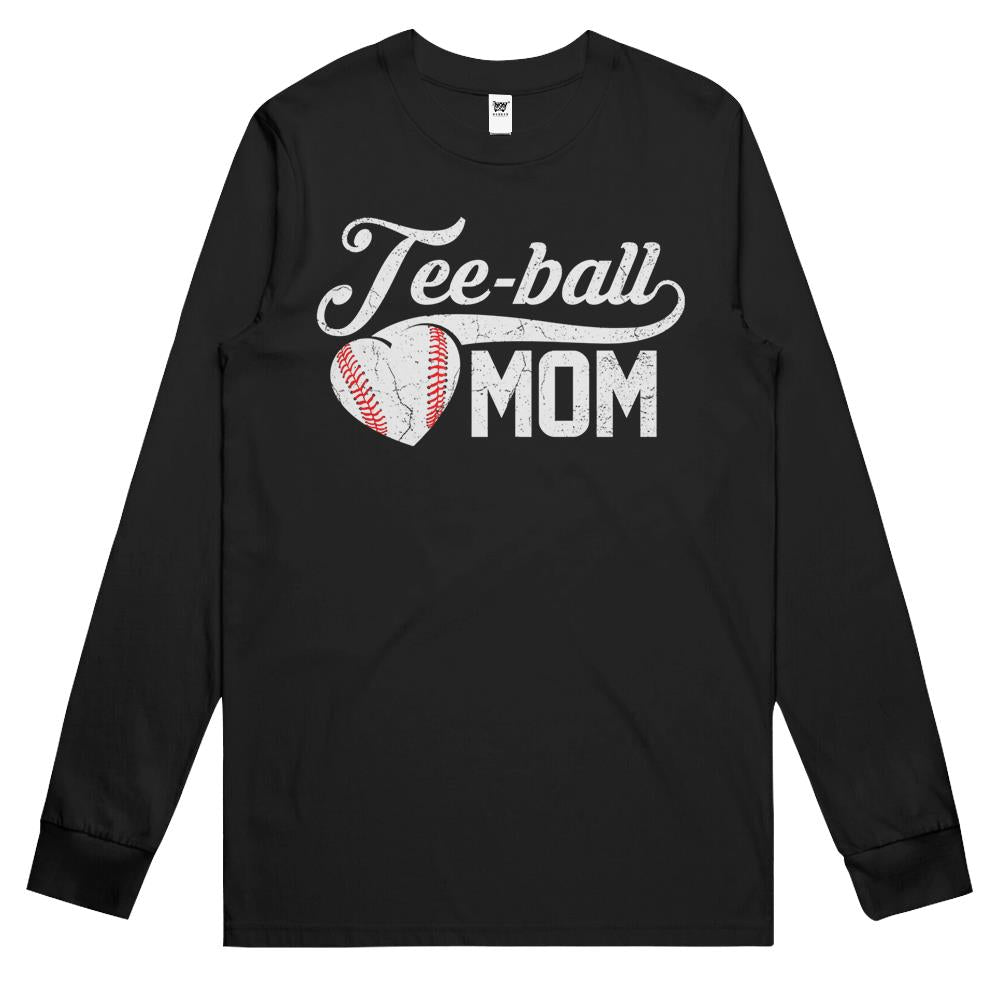 Tee Ball Mom Shirt T-Ball Mom Mother’S Day Gifts Long Sleeve T Shirts