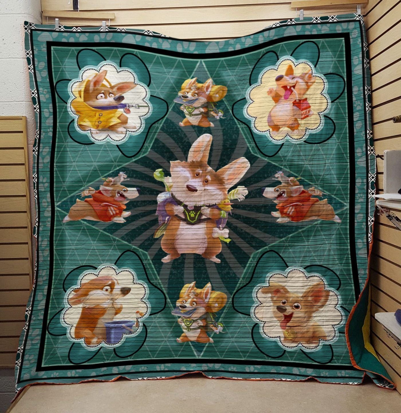 Corgi My Boss LF35 3D Customized Quilt