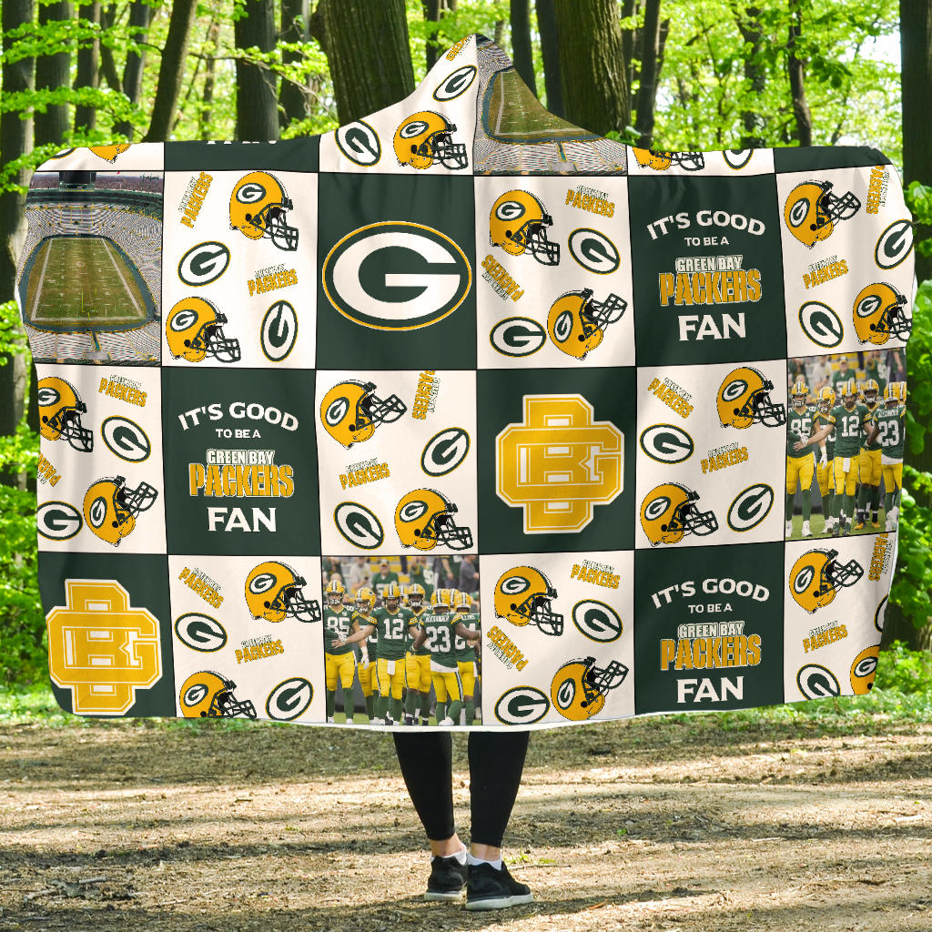 Its Good To Be A Green Bay Packers Fan Gift For Fan 3D Full Printing Hooded Blanket 4423