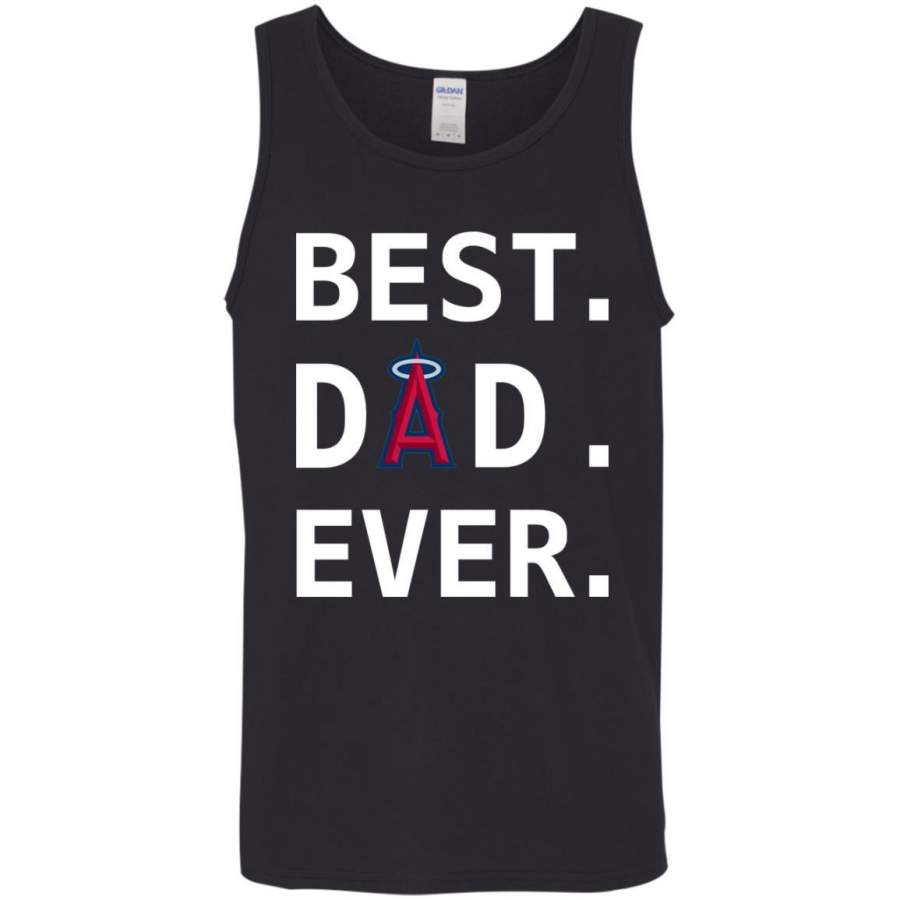 Best Los Angeles Angels Dad Ever Baseball Fathers Day Shirt