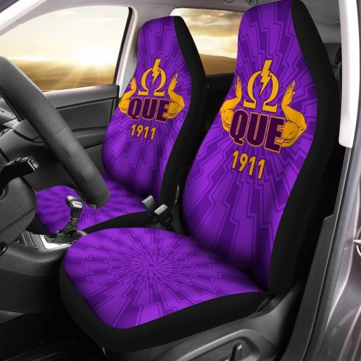 Omega Psi Phi Que Car Seat Cover