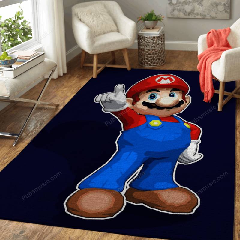 Super Mario Bros Pop Art – Vector Art Style Rug Mats – Carpet