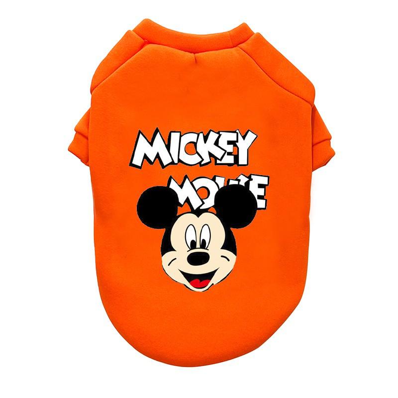 Mickey Minnie Dog Clothes Cat Clothes Summer Breathable Hoodie Outdoor Sportswear Cartoon Printing Pet Coat Puppy Pet Clothes alx