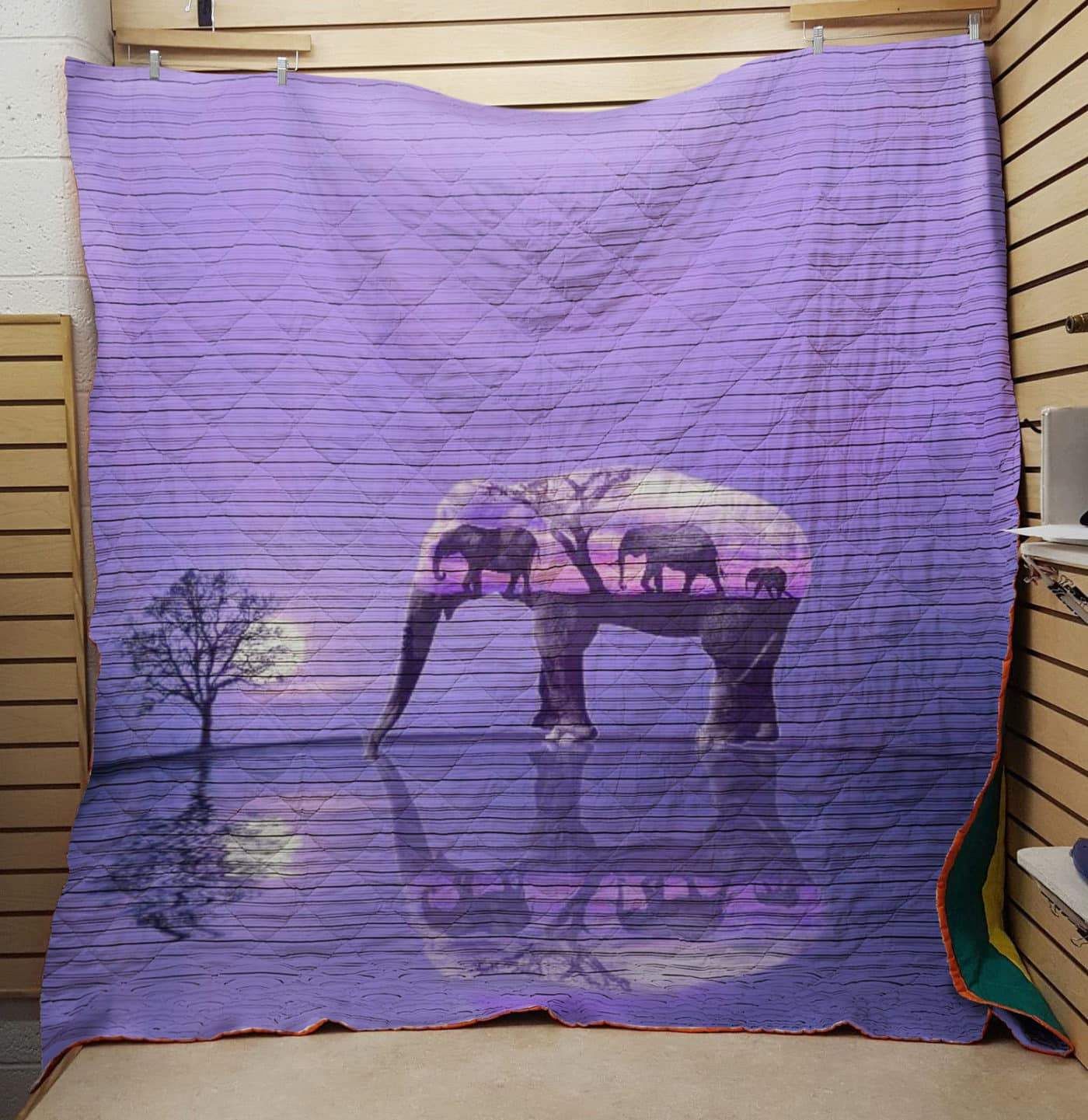 Lalasea Elephant 190221047 3D Customized Quilt Blanket Esr1049