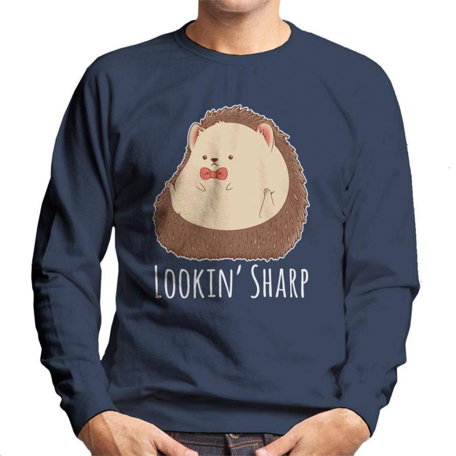 Hedgehog Looking Sharp Men’s Sweatshirt