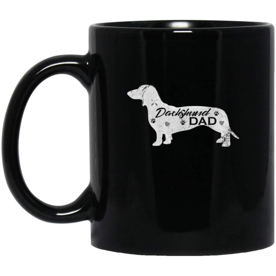 Vintage Dachshund Dad Funny Dog Lover Gift For Papa Father Mug