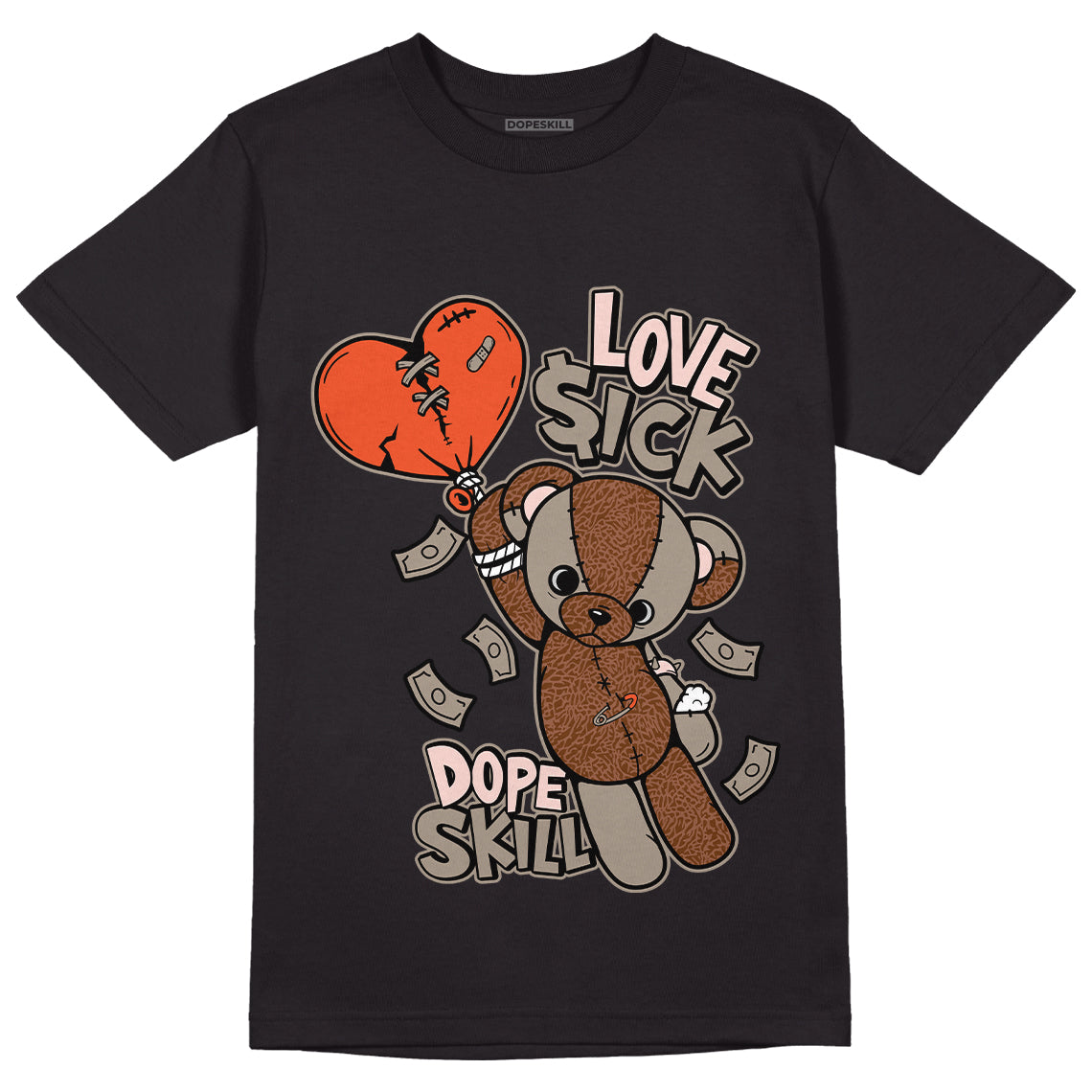 Jordan 3 “Desert Elephant” Dopeskill T-Shirt Love Sick Graphic