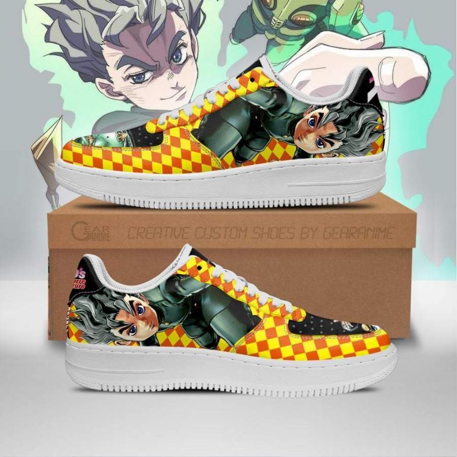 Koichi Hirose Air Sneakers JoJo Anime Shoes Fan Gift Idea PT06