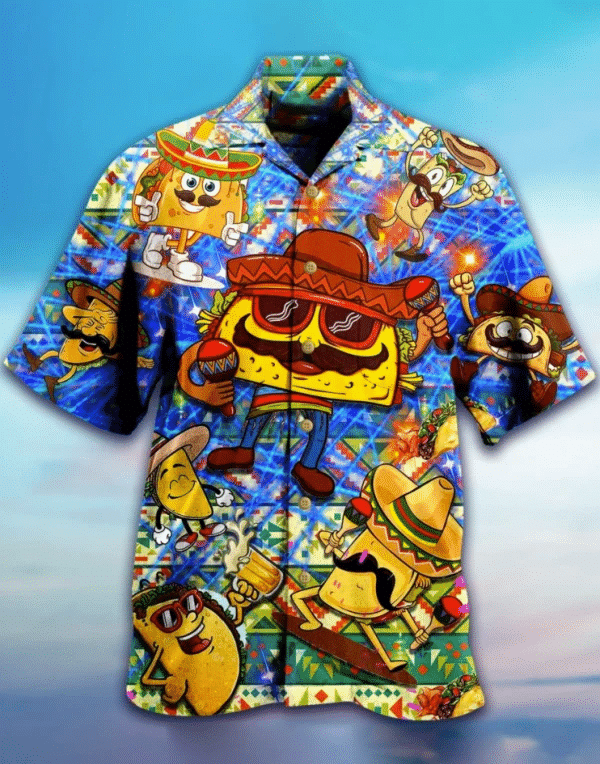 Waybackapparel Tacos Hawaiian Shirts Aloha 3D Hawaiian Shirt