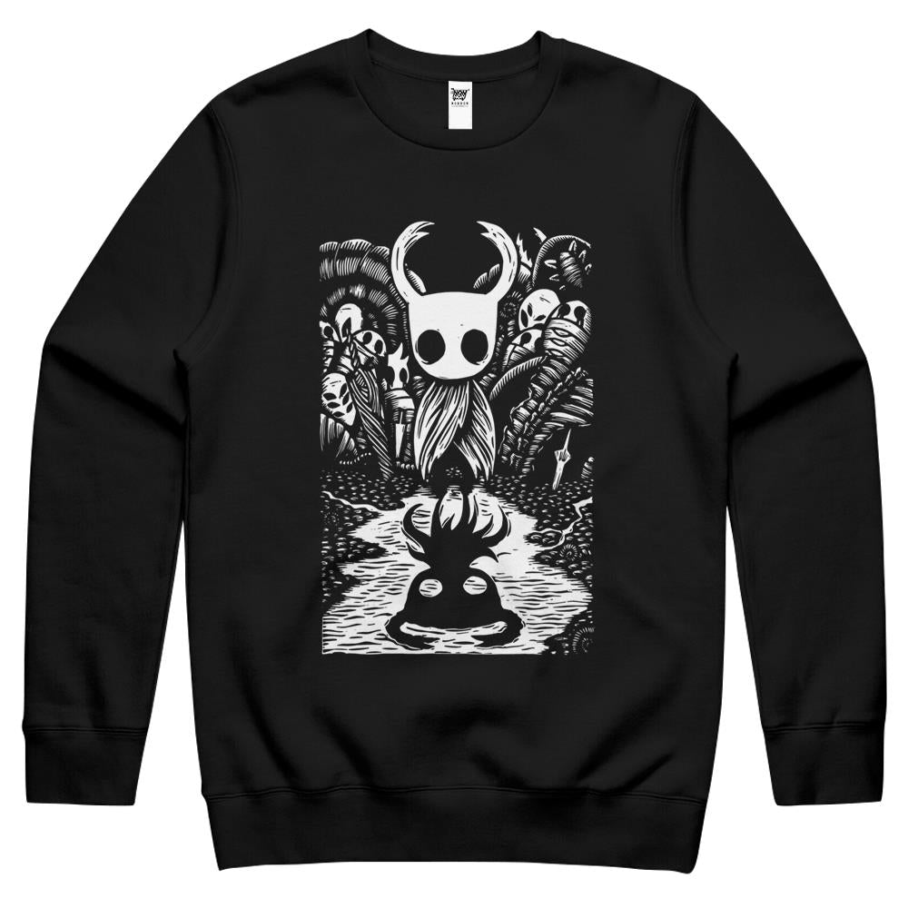 Ghost Knight Graphic Art Hollow Knight Funny Game Crewneck Sweatshirt