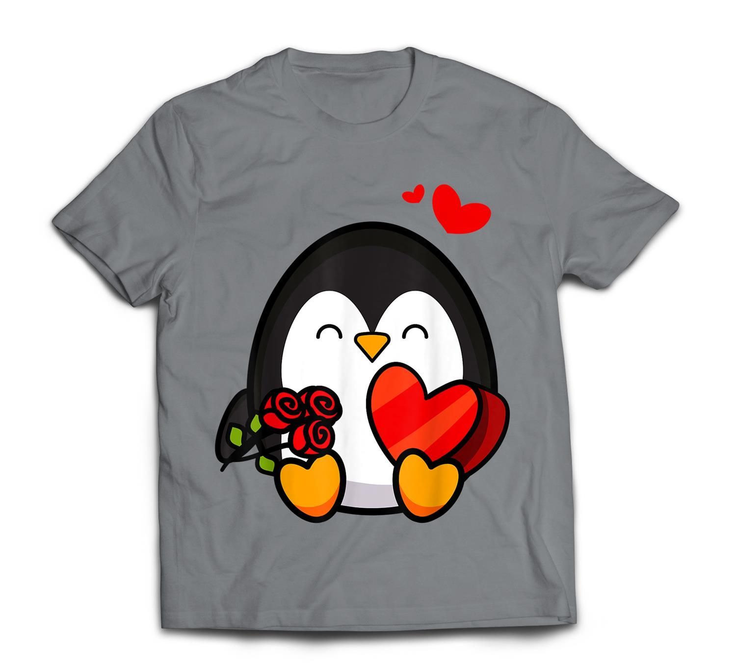 Valentine Penguin  Cool Cupid Seabird Gift T-Shirt